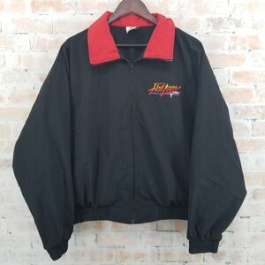 Vtg High Five Sportswear Full Zip Windbreaker Pontiac Hot Laps Men's Large USA